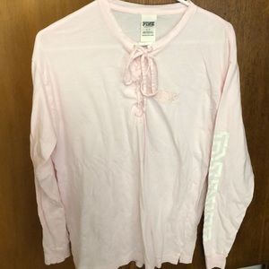 light pink long sleeve